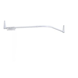 Duschdraperistång Vinklad 90x90 cm. Vit eller silver