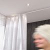 Duschdraperi Unicolor vitt, 270x200cm Extra bredd - Bild 3