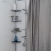 Duschstång rak 170-210 cm. Vit eller silver - Bild 5