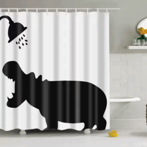 Duschdraperi Flodhäst