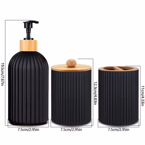 Tvålpump Tandborstglas och Burk - Bild 2